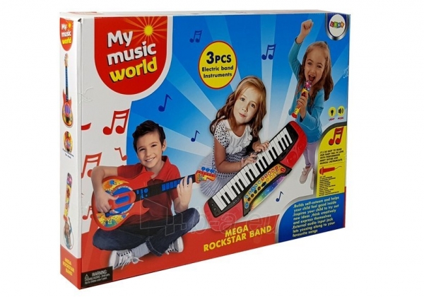 Vaikiškas muzikos instrumentų rinkinys "3in1" paveikslėlis 6 iš 6