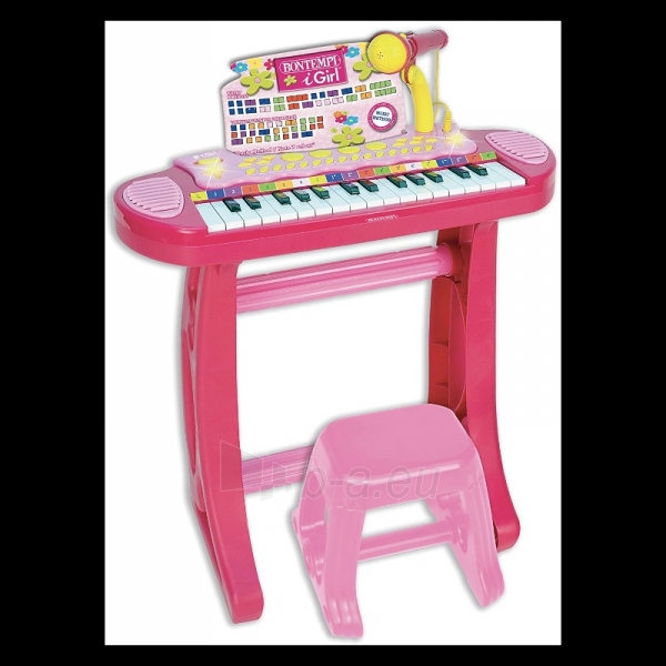 Vaikiškas pianinas 31 key keyboard with legs and stool paveikslėlis 2 iš 2