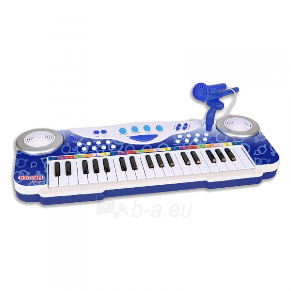 Vaikiškas pianinas 37 key table electronic keyboard w light and mic paveikslėlis 1 iš 1