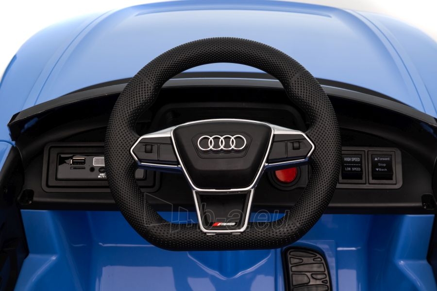 Vaikiškas vienvietis elektromobilis - Audi E GT, mėlynas paveikslėlis 4 iš 15