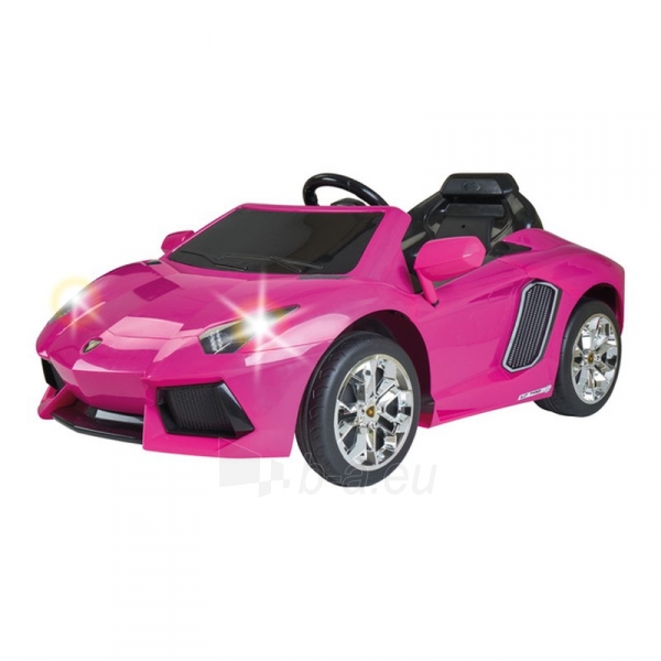 Vaikiškas vienvietis elektromobilis - Lamborghini Aventador, rožinis paveikslėlis 1 iš 8