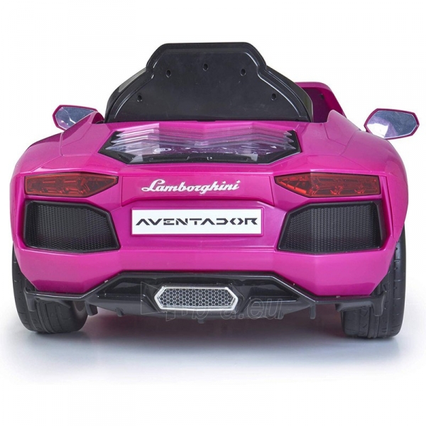 Vaikiškas vienvietis elektromobilis - Lamborghini Aventador, rožinis paveikslėlis 7 iš 8