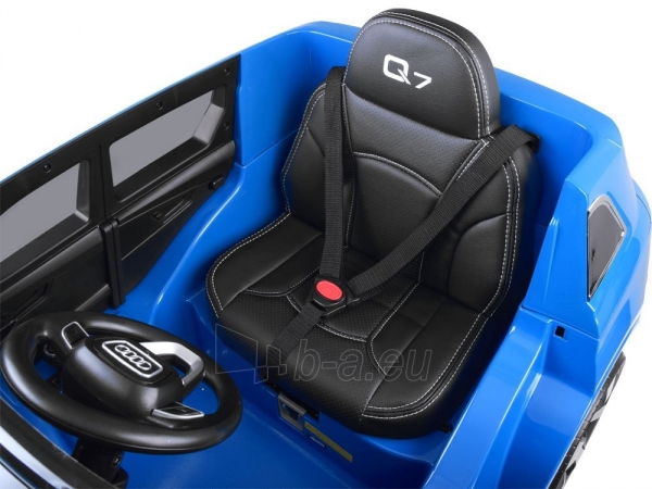 Vaikiškas vienvietis elektromobilis AUDI Q7 mėlynas paveikslėlis 7 iš 13