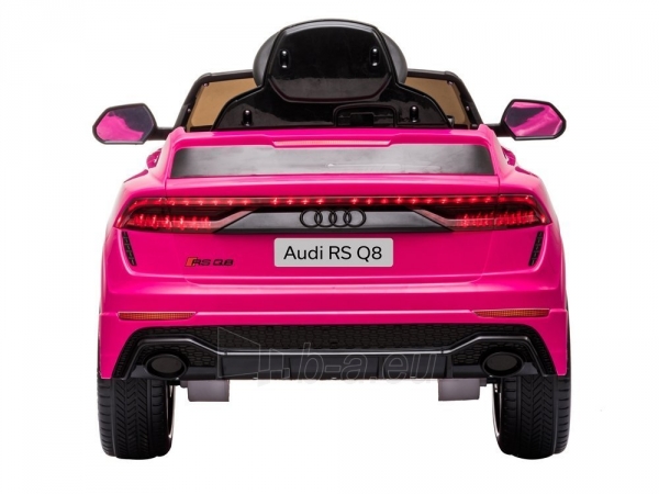 Vaikiškas vienvietis elektromobilis "Audi RS Q8", rožinis paveikslėlis 2 iš 8