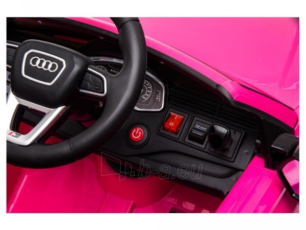 Vaikiškas vienvietis elektromobilis "Audi RS Q8", rožinis paveikslėlis 4 iš 8