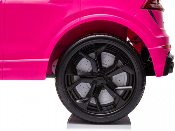 Vaikiškas vienvietis elektromobilis "Audi RS Q8", rožinis paveikslėlis 5 iš 8