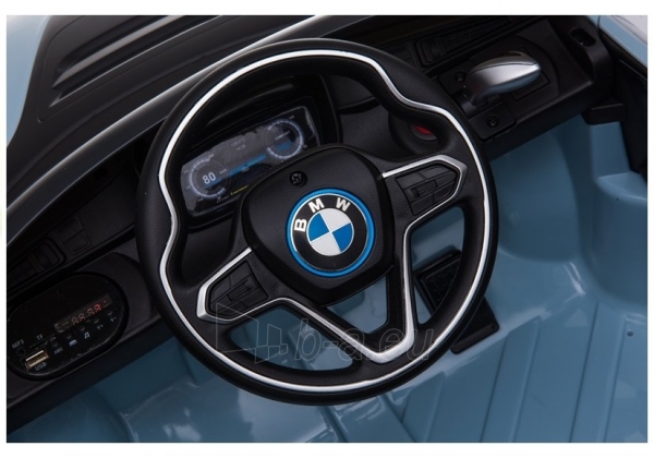 Vaikiškas vienvietis elektromobilis "BMW I8", mėlynas paveikslėlis 4 iš 13