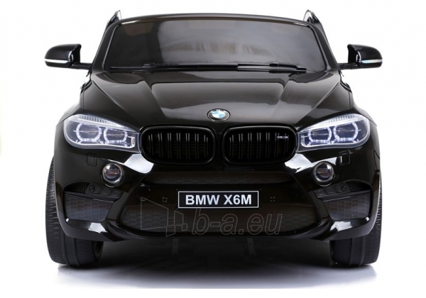 Vaikiškas vienvietis elektromobilis "BMW X6M", juodas paveikslėlis 12 iš 13