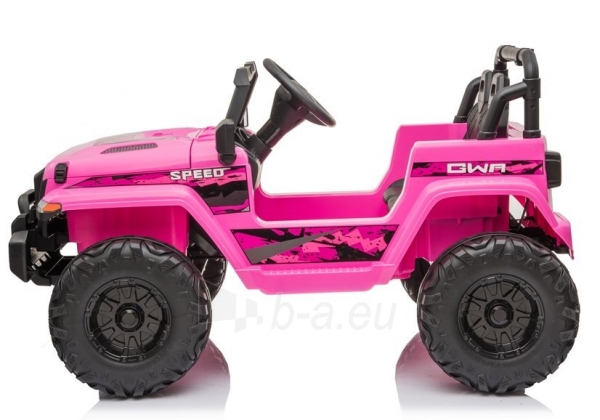 Vaikiškas vienvietis elektromobilis "GWA Speed", rožinis paveikslėlis 4 iš 9