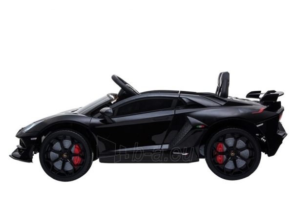 Vaikiškas vienvietis elektromobilis "Lamborghini Aventador", juodas paveikslėlis 5 iš 7