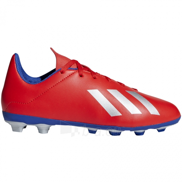 Vaikiški futbolo bateliai adidas X 18.4 FxG JR czerwone BB9379 paveikslėlis 1 iš 7