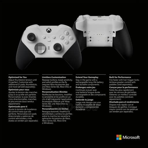 Vairalazdė Microsoft Xbox ELITE Series 2 controller Core edition paveikslėlis 10 iš 10