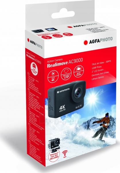 Vaizdo kamera AGFA AC9000 black paveikslėlis 6 iš 6