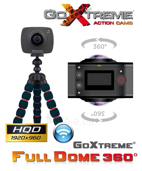 Video camera GoXtreme Full Dome 360° 20134 paveikslėlis 2 iš 6