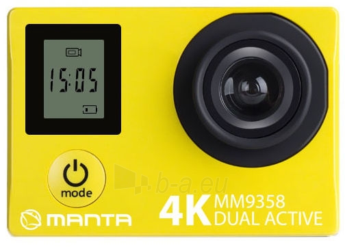 Vaizdo kamera Manta MM9358 4K Sport Camera with Dual Screen paveikslėlis 1 iš 4