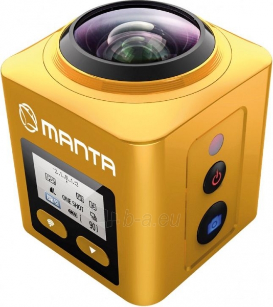 Vaizdo kamera Manta MM9360 360-Degree 4K Sport Camera paveikslėlis 1 iš 4