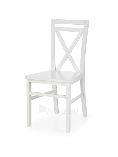 Medinė valgomojo kėdė DARIUSZ 2 balta paveikslėlis 1 iš 3