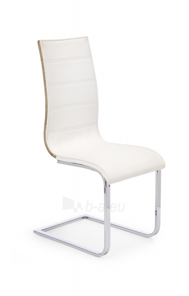 Dining chair K104 white / sonoma paveikslėlis 1 iš 2