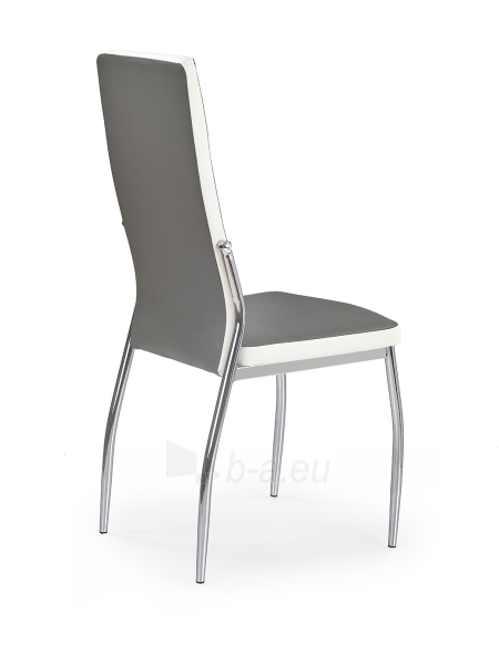 Valgomojo kėdė K210 pilka/balta paveikslėlis 2 iš 2