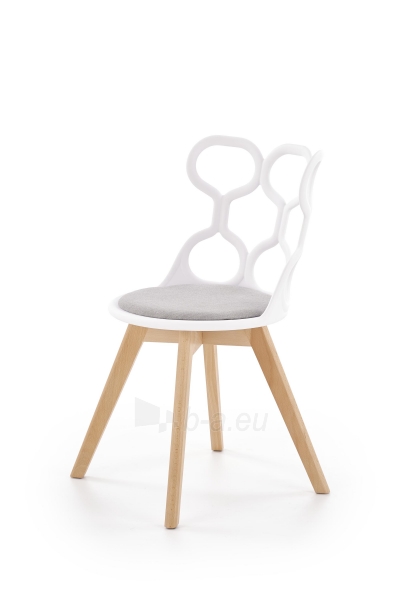 Dining chair K308 white / grey paveikslėlis 1 iš 8