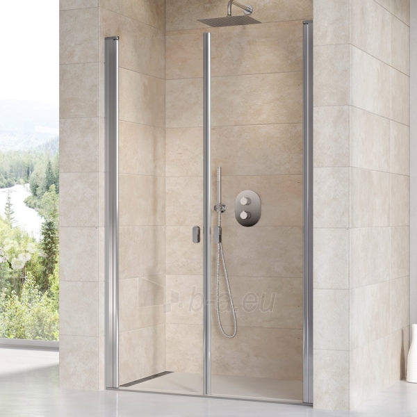 Varstomos dušo durys Ravak Chrome, CSDL2-110, blizgi+stiklas Transparent paveikslėlis 1 iš 3