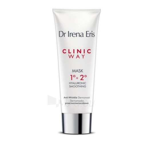 Veido kaukė Clinic Way Dermo Mask anti-wrinkle smoothing hyaluronic + 1 ° 2 ° (Hyaluronic Smoothing Anti-Wrinkle Dermomask) 75 ml paveikslėlis 1 iš 1