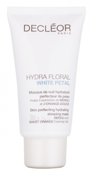 Veido kaukė Decléor Moisturizing Night Mask Hydra Floral White Petal (Skin Perfecting Hydrating Sleeping Mask) 50 ml paveikslėlis 1 iš 1
