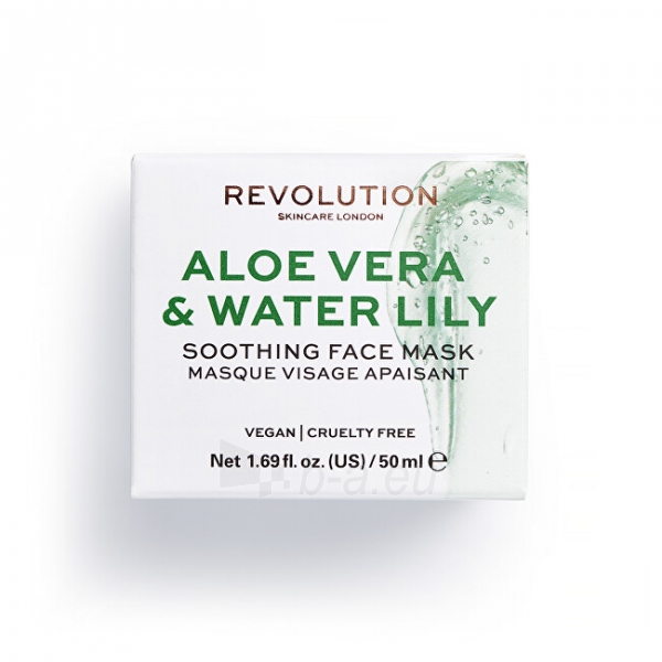 Veido kaukė Revolution Skincare Aloe Vera & Water Lily (Soothing Face Mask) 50 ml paveikslėlis 2 iš 4