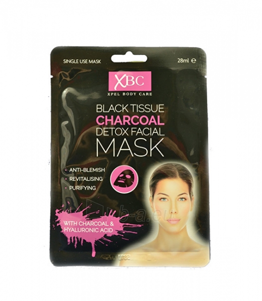 Veido kaukė XPel Pleť network mask with charcoal Charcoal Detox 3D (Detox Facial Mask) 28 ml paveikslėlis 1 iš 1