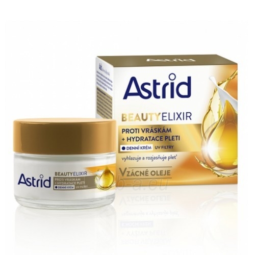 Veido kremas Astrid Moisturizing anti-wrinkle day cream with UV filters Beauty Elixir 50 ml paveikslėlis 1 iš 1