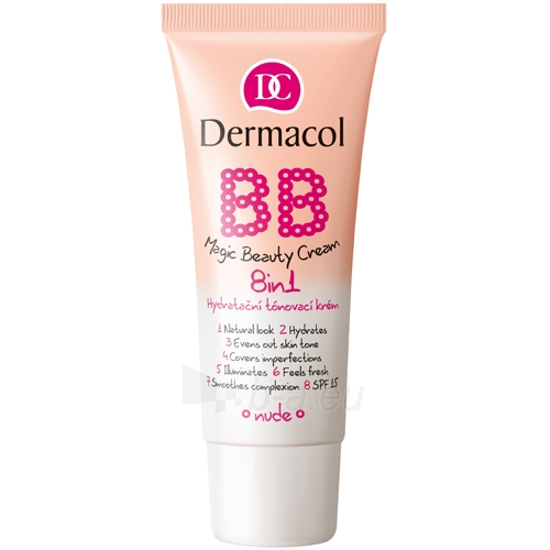 Veido cream Dermacol Hydrating Toning Cream 8 1 BB SPF 15 (Beauty Magic Cream) 30 ml paveikslėlis 1 iš 1