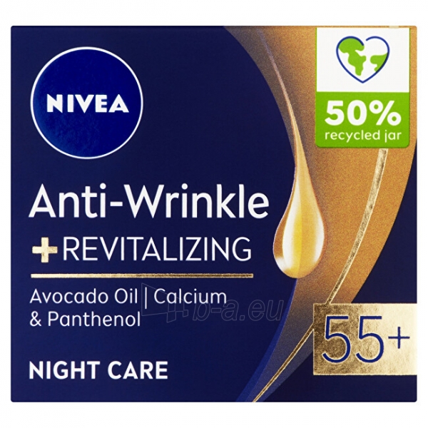 Veido cream Nivea Refreshing ( Anti-Wrinkle + Revitalizing) Night Cream 50+ paveikslėlis 2 iš 2