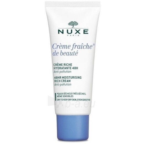 Veido cream Nuxe Creme Fraiche De Beauté (48HR Moisturising Rich Cream) 30 ml paveikslėlis 2 iš 2