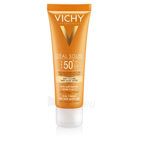 Veido kremas Vichy Protective cream against pigment spots SPF 50+ Idéal Soleil 50 ml paveikslėlis 1 iš 1