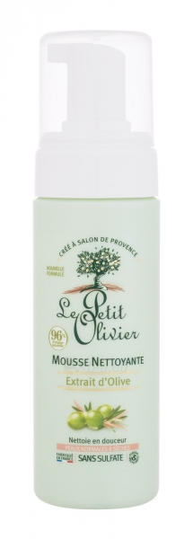 Veido valomosios putos Le Petit Olivier Olive Oil Cleansing Mousse 150ml paveikslėlis 1 iš 1