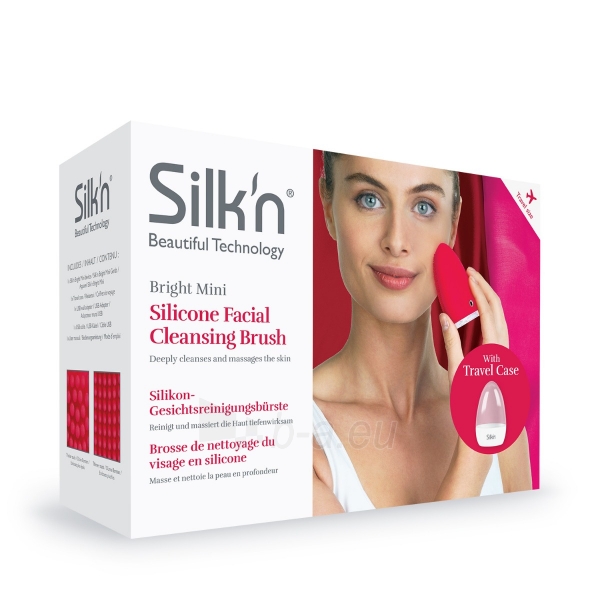 Veido valymo prietaisas Silkn Bright Mini Silicone Facial Cleansing Brush FBM1PE1001 paveikslėlis 5 iš 6