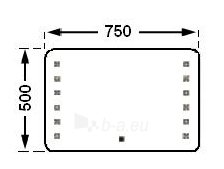 Veidrodis C802FS su integruotu LED apšvietimu paveikslėlis 3 iš 4