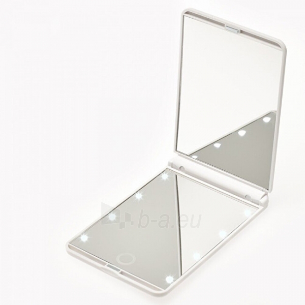 Veidrodis Deveroux Cosmetic Pocket LED White Mirror MR-L210 paveikslėlis 1 iš 3