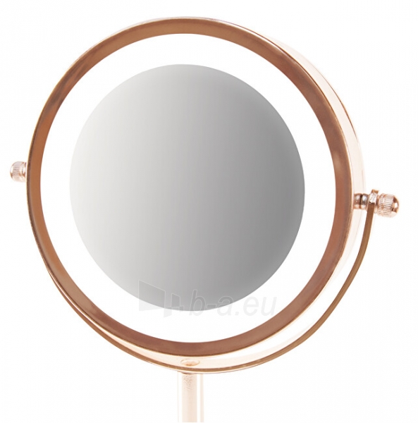 Veidrodis Rio-Beauty Double-sided cosmetic mirror (Rose Gold Mirror) paveikslėlis 5 iš 5