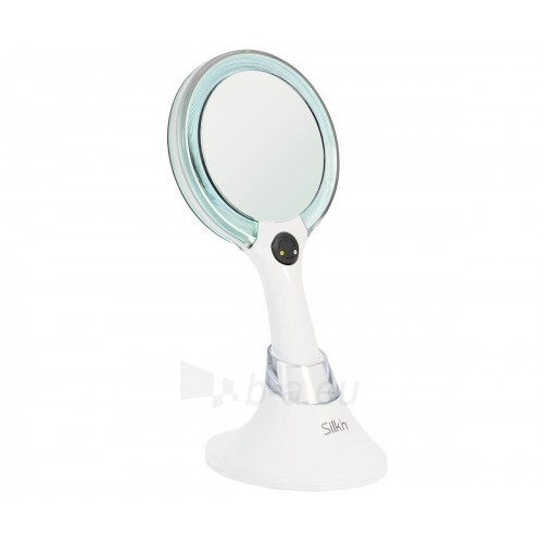 Veidrodis Silk`n Mirror with MirrorLumi LED charging stand paveikslėlis 2 iš 4