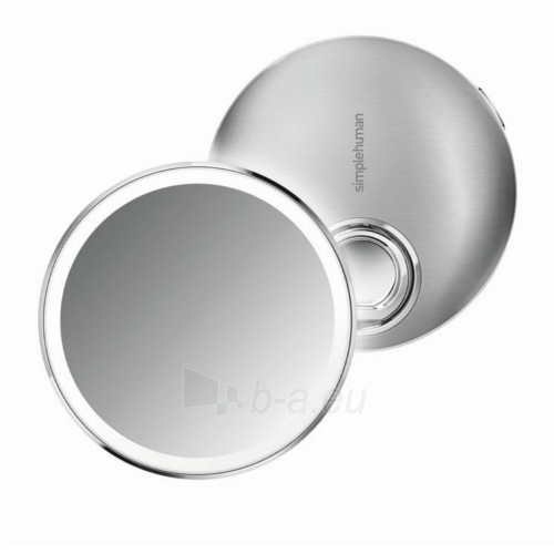Veidrodis Simplehuman Pocket Rechargeable Sensor Compact with LED Lighting, 3x Magnification paveikslėlis 1 iš 1