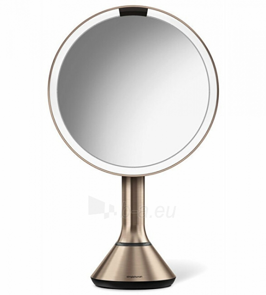 Veidrodis Simplehuman Rechargeable mirror with touch light intensity control Dual Light 20 cm Rose Gold stainless steel paveikslėlis 1 iš 2