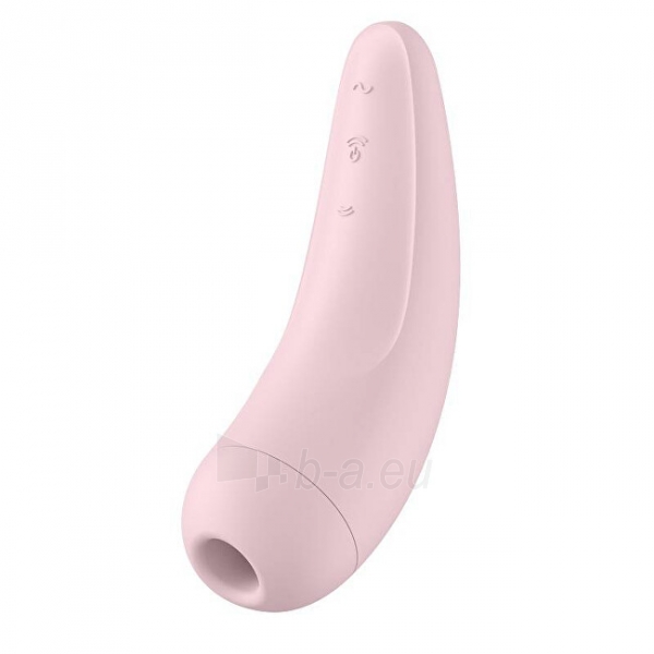 Vibratorius Satisfyer Curvy 2+ Pink clitoral stimulator vibrator paveikslėlis 1 iš 3
