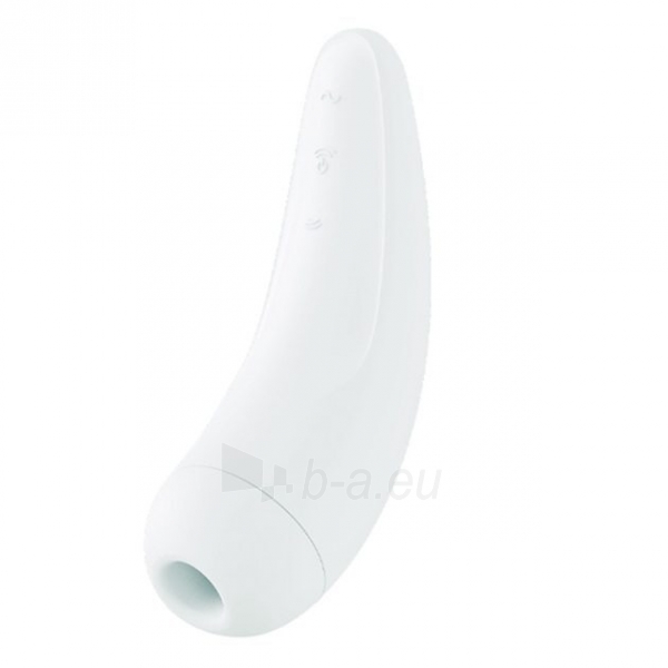 Vibratorius Satisfyer Curvy 2+ White clitoral stimulator paveikslėlis 1 iš 3
