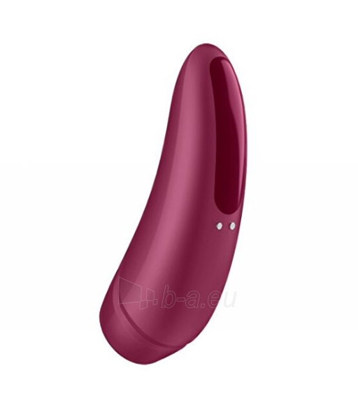 Vibratorius Satisfyer Vibrator for stimulation of the clitoris Curvy 1+ red paveikslėlis 2 iš 3