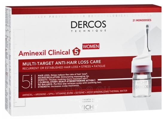 Vichy Multi-purpose treatment against hair loss for women Dercos Aminexil Clinical 5 x 21 6 ml paveikslėlis 2 iš 2