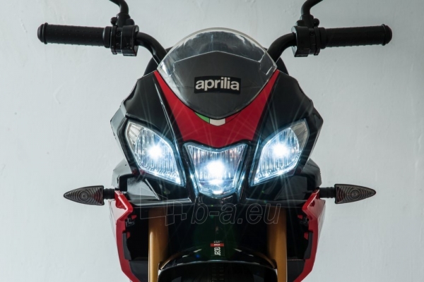 Vienvietis elektrinis motociklas Aprilia Tuono V4, raudonas paveikslėlis 15 iš 22