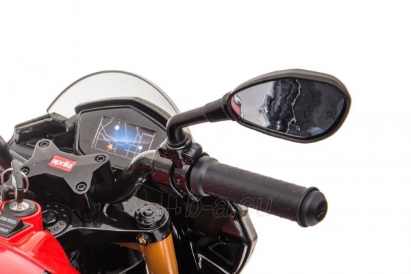 Vienvietis elektrinis motociklas Aprilia Tuono V4, raudonas paveikslėlis 17 iš 22