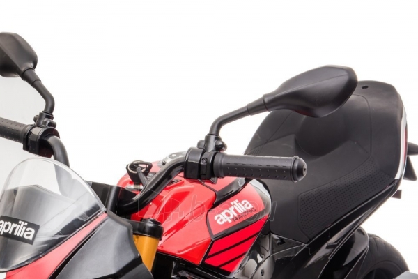 Vienvietis elektrinis motociklas Aprilia Tuono V4, raudonas paveikslėlis 2 iš 22
