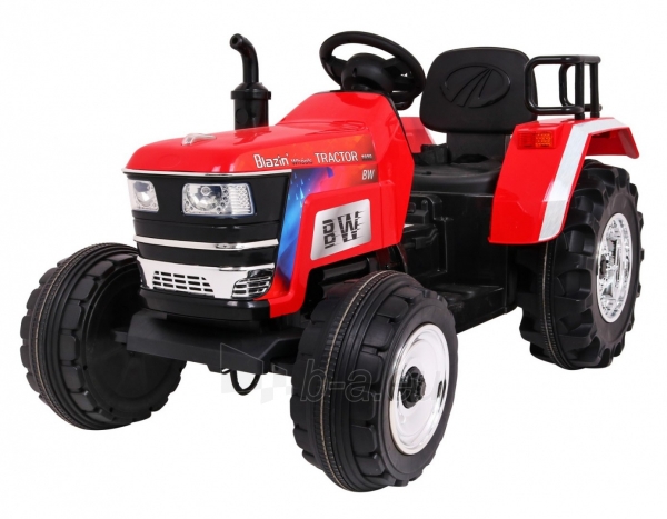 Vienvietis elektrinis traktorius Blazin BW, raudonas paveikslėlis 1 iš 15